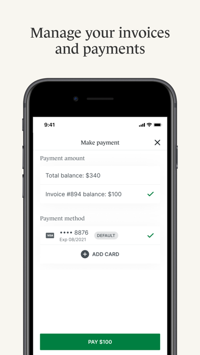 SimplePractice Client Portal screenshot