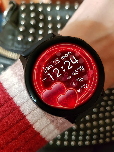 Sweet Hearts Watch Face screenshot
