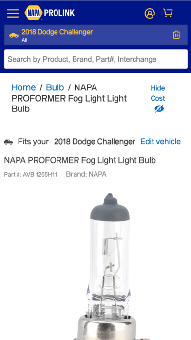 NAPA PROLink screenshot