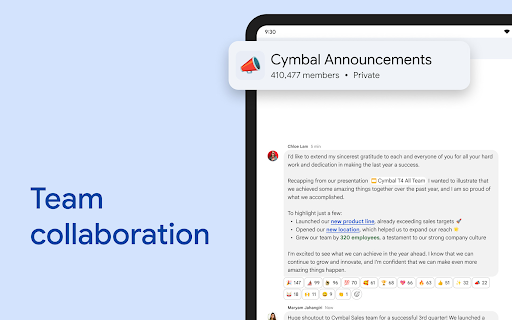 Google Chat screenshot