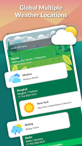 Live weather: Forecast, widget screenshot