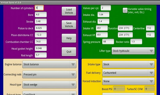 Virtual Dyno PRO screenshot