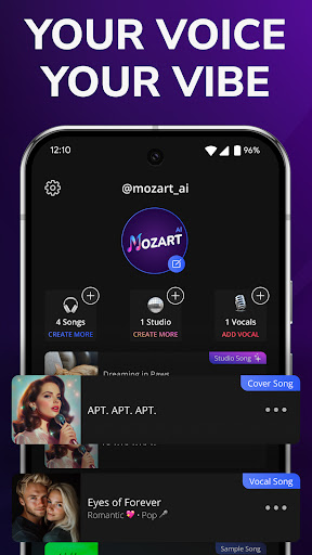 AI Song Generator - Mozart AI screenshot