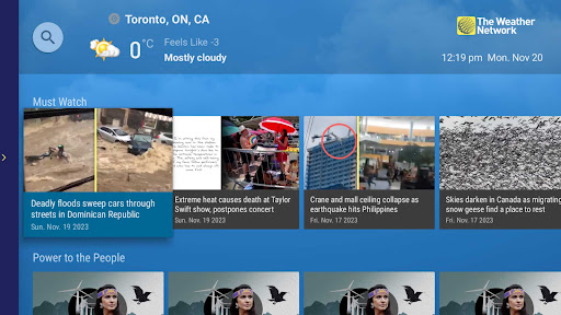 The Weather Network screenshot
