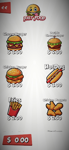Play Pretend Food Menu screenshot