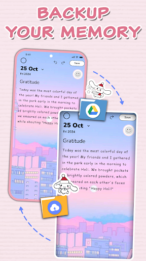Diary with Fingerprint Lock screenshot