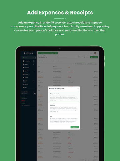 SupportPay: Split Expenses screenshot
