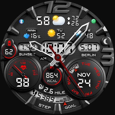 PER32 Ultra Hybrit Watch Face screenshot