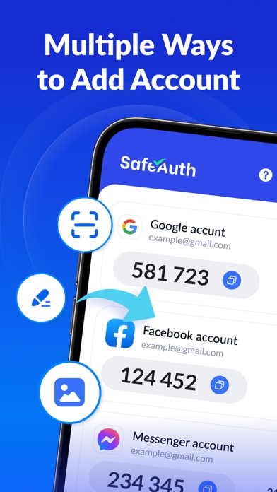 Authenticator App - SafeAuth screenshot
