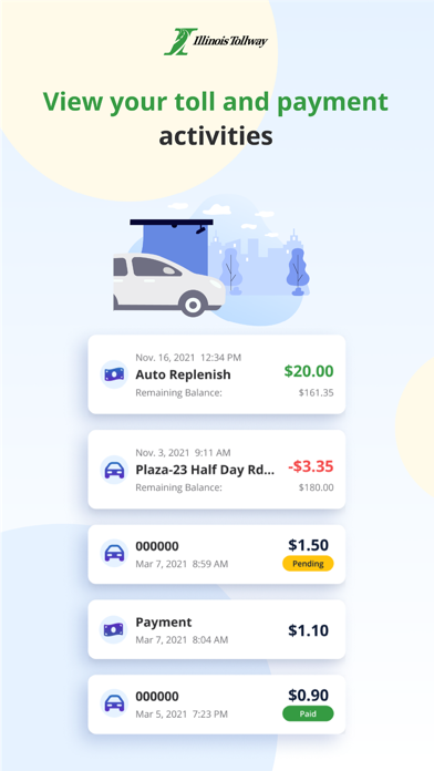 Illinois Tollway screenshot