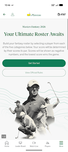 The Masters Golf Tournament screenshot