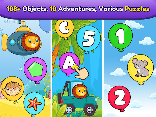 Balloon Pop Kids Learning Game screenshot