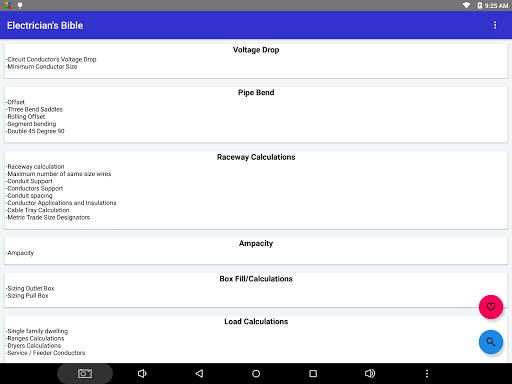Electrician's Bible screenshot
