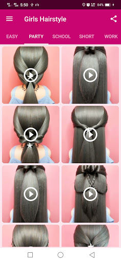 Girls Hairstyle Step By Step screenshot