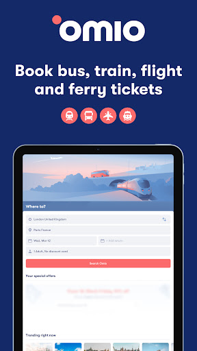 Omio: Book Train, Bus, Flights screenshot