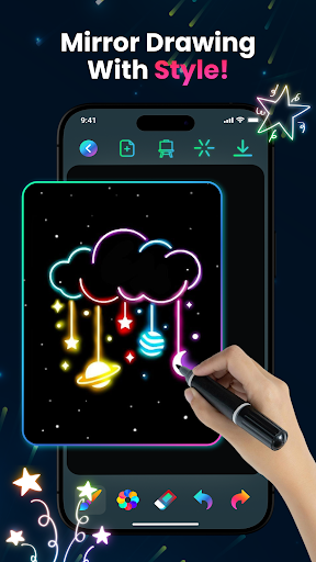 Magic Doodle: Glow Art Drawing screenshot