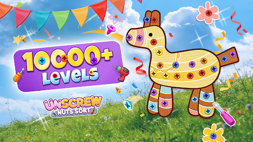 Unscrew Nuts Sort®: Pin Puzzle screenshot
