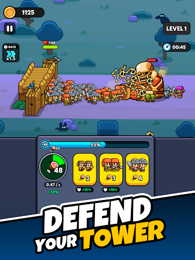 Tiny Warriors Rush - Idle TD screenshot