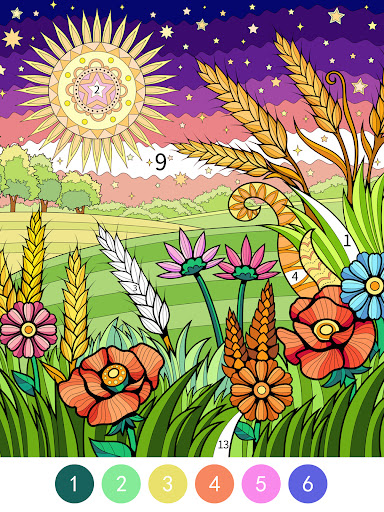 Tangle Color by Number Book screenshot