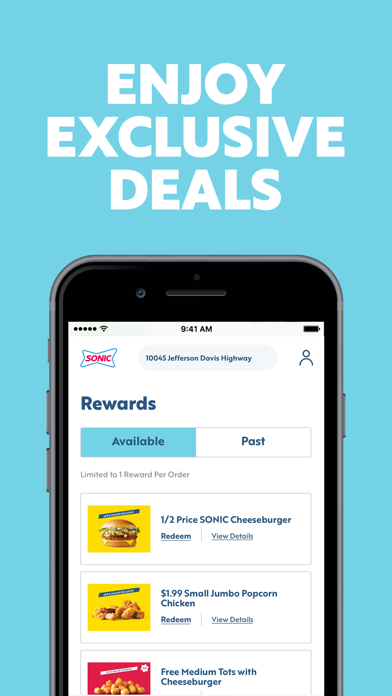 SONIC Drive-In - Order Online screenshot