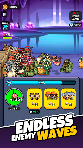 Tiny Warriors Rush - Idle TD screenshot