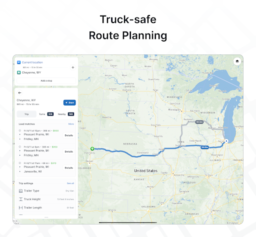 TruckMap - Truck GPS Routes screenshot