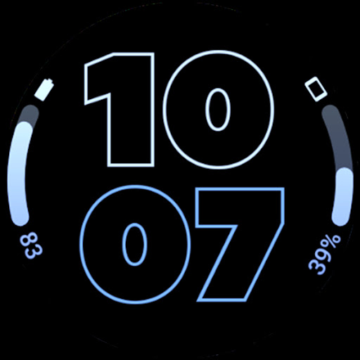 Outlined Watch Face screenshot