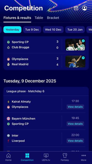 Champions League Official screenshot