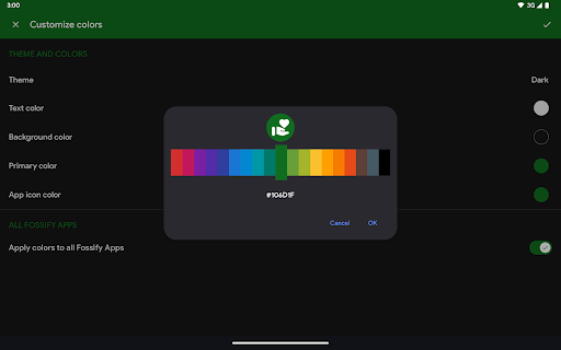Fossify Thank You screenshot