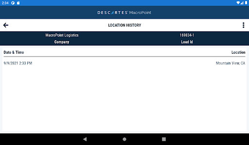 MacroPoint for Truckers screenshot