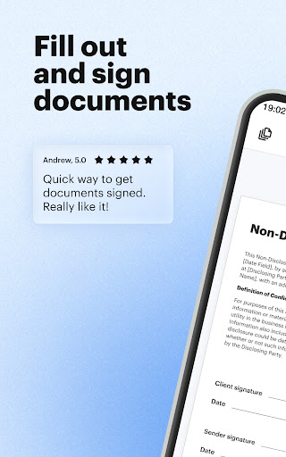 signNow: Sign & Fill PDF Docs screenshot