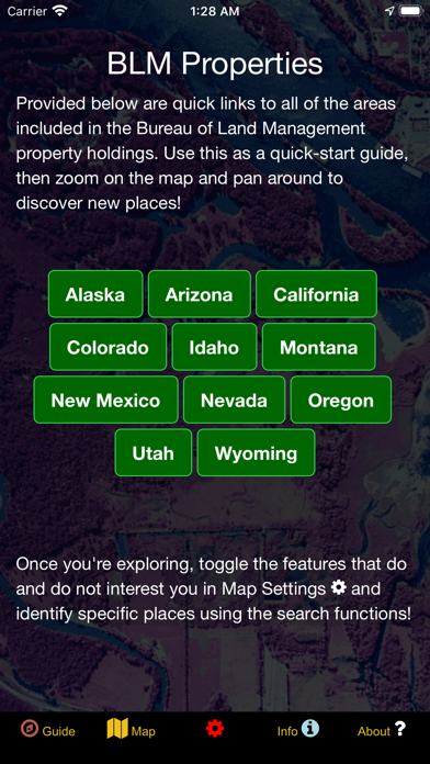 BLM Public Lands Map Guide USA screenshot