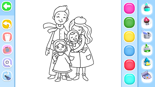 Family Love Coloring Book screenshot