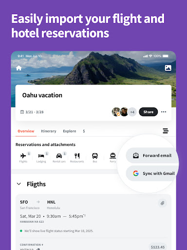 Wanderlog - Trip Planner App screenshot