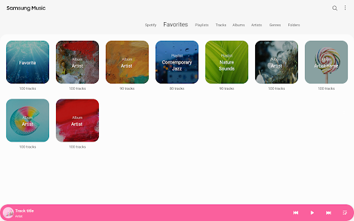 Samsung Music screenshot