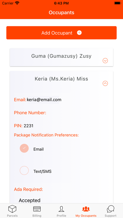 Parcel Pending screenshot