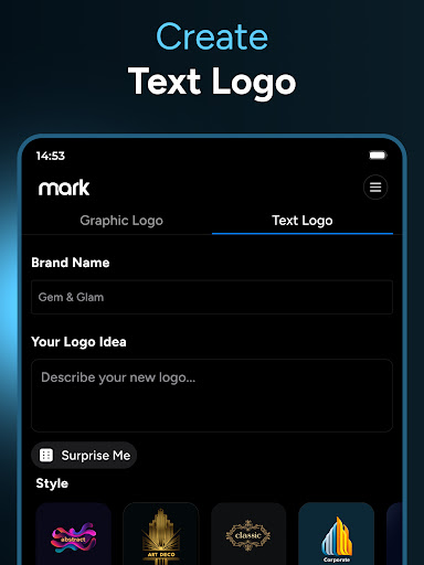 Mark - AI Logo Generator screenshot