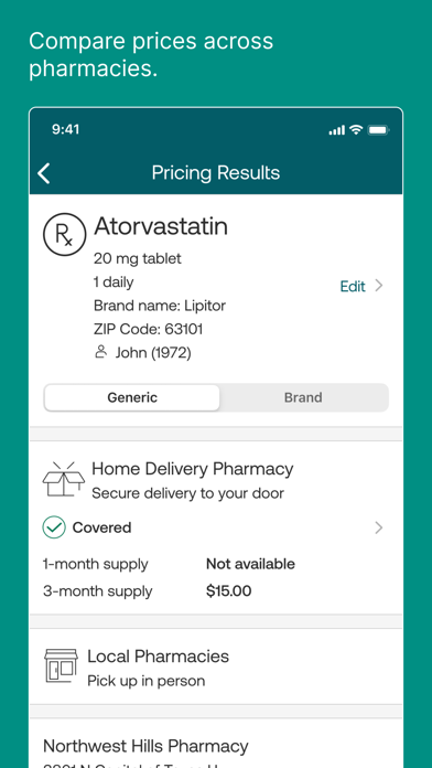 Express Scripts screenshot