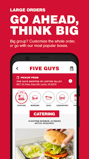 Five Guys Burgers & Fries screenshot