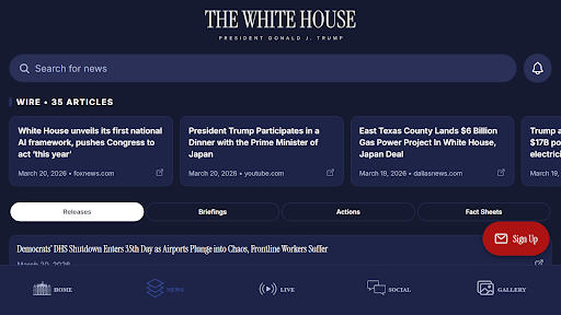 The White House screenshot