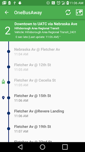 OneBusAway screenshot