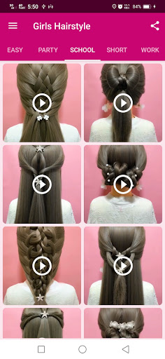 Girls Hairstyle Step By Step screenshot