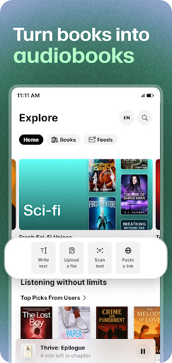 ElevenReader - Text to Speech screenshot