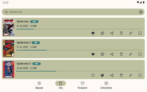 Comic Book Reader (cbz/cbr) screenshot