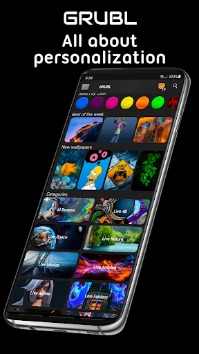GRUBL™ 4D Live Wallpapers + AI screenshot