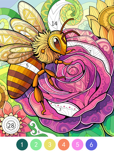 Tangle Color by Number Book screenshot