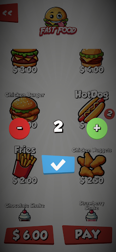 Play Pretend Food Menu screenshot