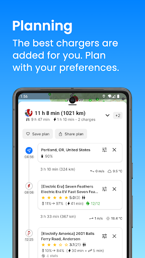 A Better Routeplanner (ABRP) screenshot