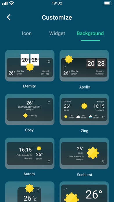 9Weather: Weather forecast screenshot
