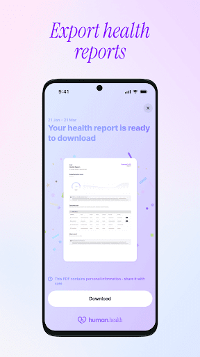 Human Health Tracker screenshot
